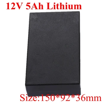 

1pc 12v 5000mAh Li Ion Rechargeable Battery 12v 5ah Lithium Ion Battery Pack for Solar Power Light Street Car Camera Recorder