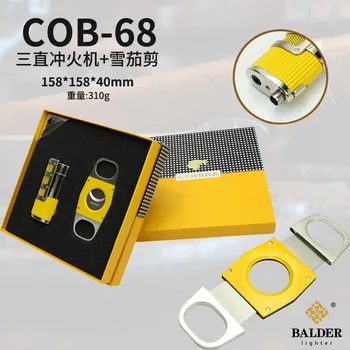 

COHIBA Lighters & Smoking Accessories,Cigar Accessories,metal Cigar Cutter,Cigar scissors,cigar lighter,Men's gift