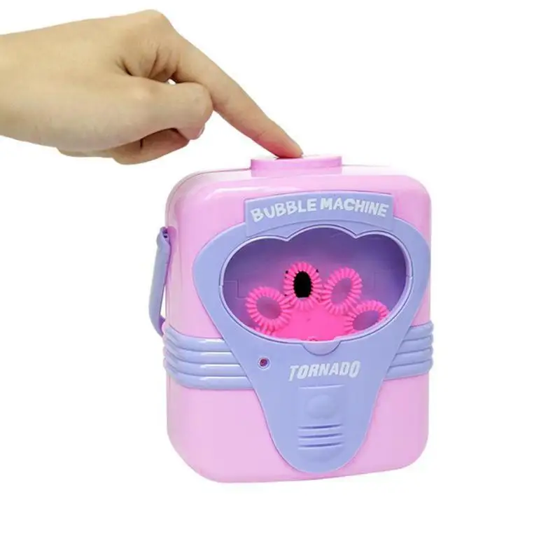 Автоматическая электрическая пузырьковая машина жидкая летняя игрушка ручной мыльный выдув пузырьки Воздуходувка Производитель Пузырьковые игрушки
