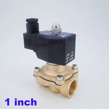 GOGO AC220V 24V DC 12V DC 2 ходовой латунный Соленоидный клапан вакуум-1bar-1bar 1 дюйм нормально закрытый вакуумный насос Соленоидный клапан