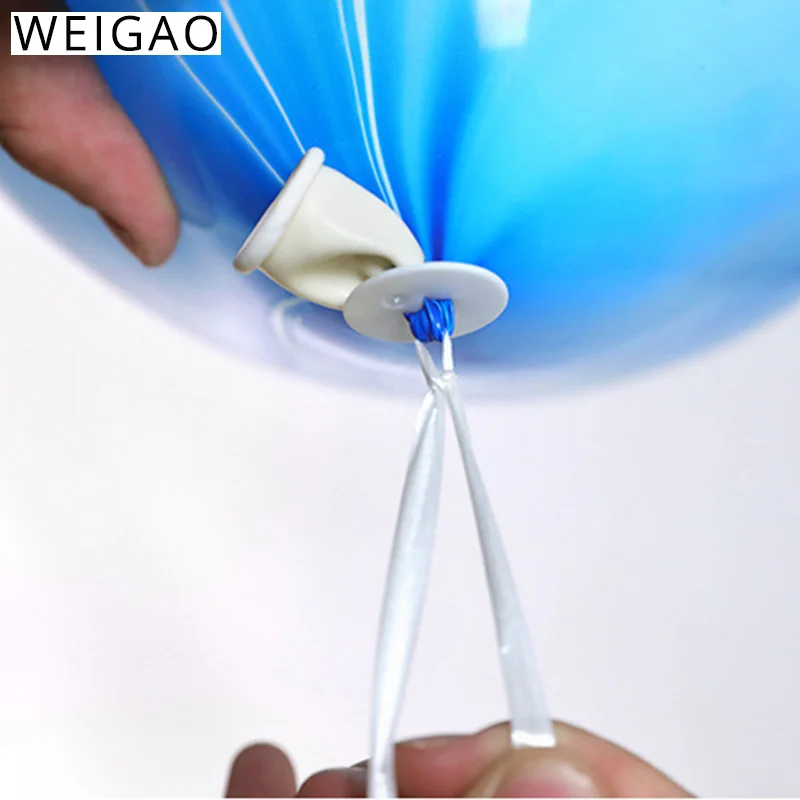 

WEIGAO 50Pcs Latex Balloons Knot Tool Easily Balloon Tie Accessories for Birthday Wedding Party Decor Wedding Party Balloon Knot