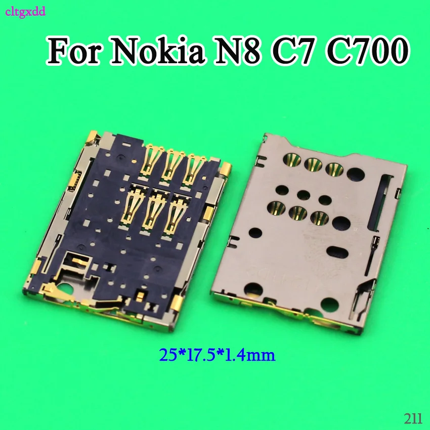 Cltgxdd для Nokia N8 C7 Motorola MOTO XT919 модуль считывателя sim-карт Слот лоток держатель Гнездо Repalcement часть разъем