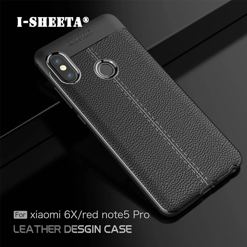 Личи кожа текстура мягкий Силиконовый ТПУ бампер чехол для Xiaomi Redmi Note 7 6 5 Pro ультра