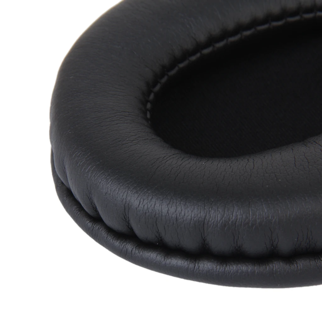 Soft Foam Artificial Leather Black Replacement Ear Pads Cushions for Audio Technica ATH-M50 M50S M20 M30 ATH-SX1 Headphones