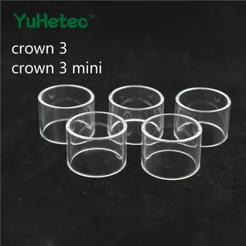 

5PCS YUHETEC Replacement Fatboy Glass Tank for crown 3 mini /crown 3 Glass Tube