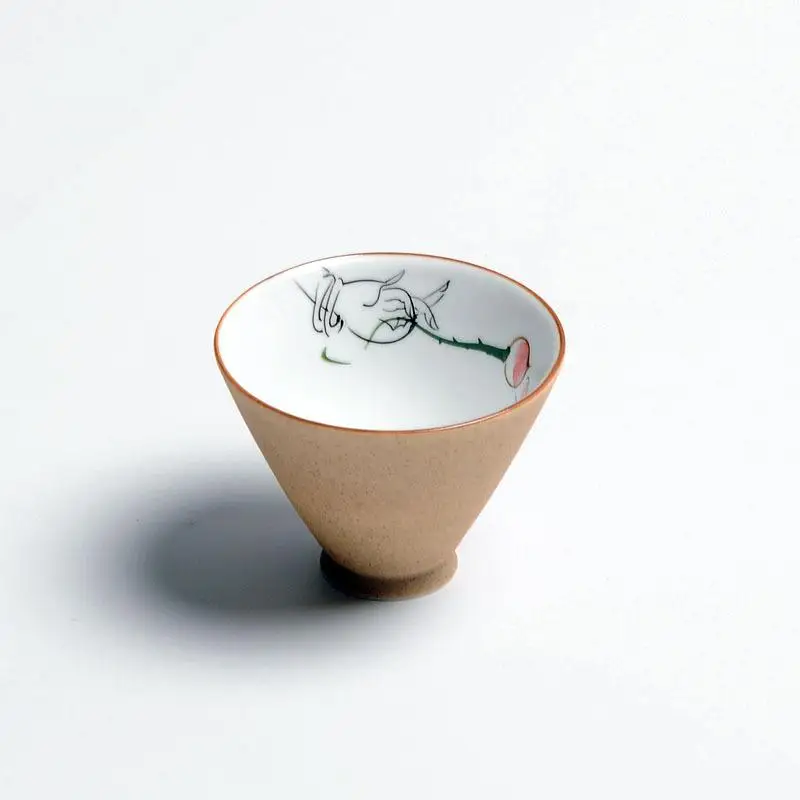 Керамика большой Размеры фарфорная чашка для чая Gaiwan и рисунком «кунг-фу чайный сервиз ручной росписью нарисованная маленькая чаша для церемонии Декорации для дома - Цвет: 3