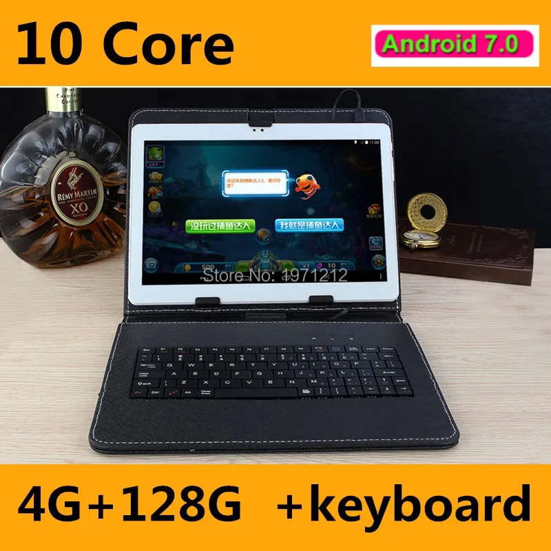 

10inch Tablets Android 7.0 Deca Core 10'' Tablet PC 4GB RAM 128 ROM 1920*1200 8MP WIFI GPS 3G 4G LTE tablets DHL free shipping