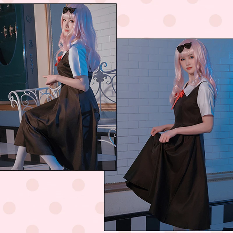 Костюм для косплея аниме Kaguya sama: Love is War школьная форма летнее матросское платье