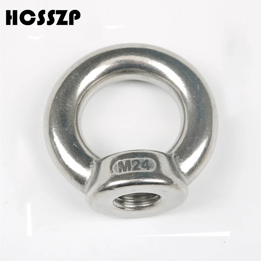 

HCSSZP Ring threaded DIN582 Stainless Steel 304 M22 M24 Loop Hole Germany Style lifting Eye Nut