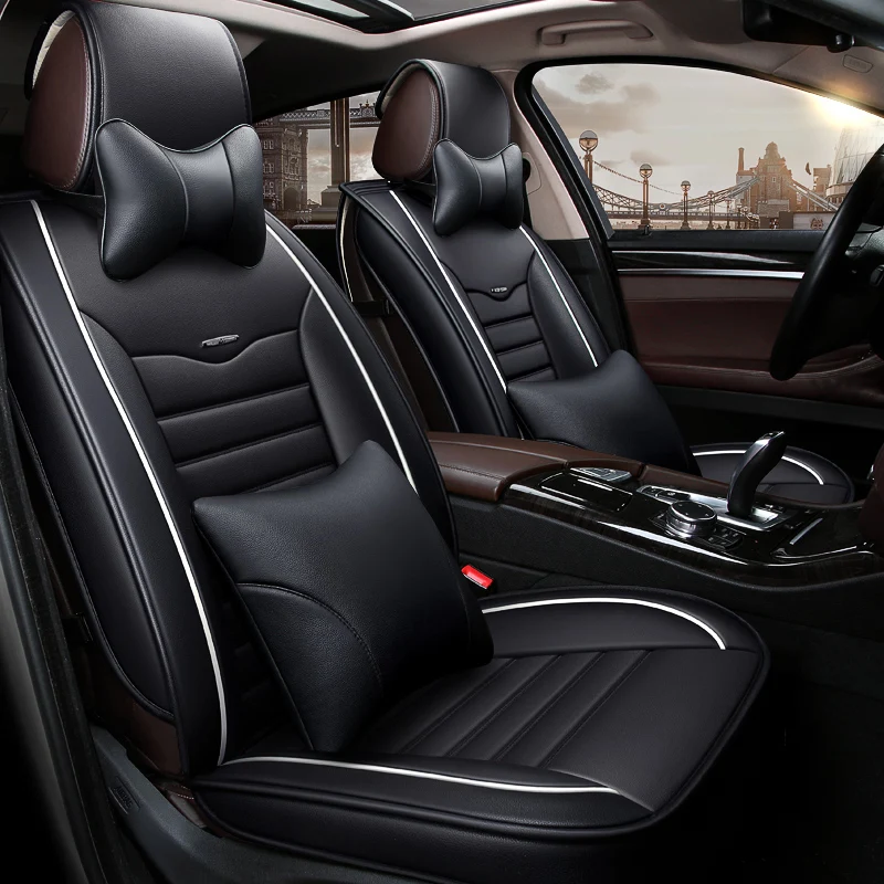 

Car Seat Cover (Front + Rear),New Universal Seat Cushion,Senior Leather,New Car Seat Cushion Styling,Car-Styling For Sedan SUV