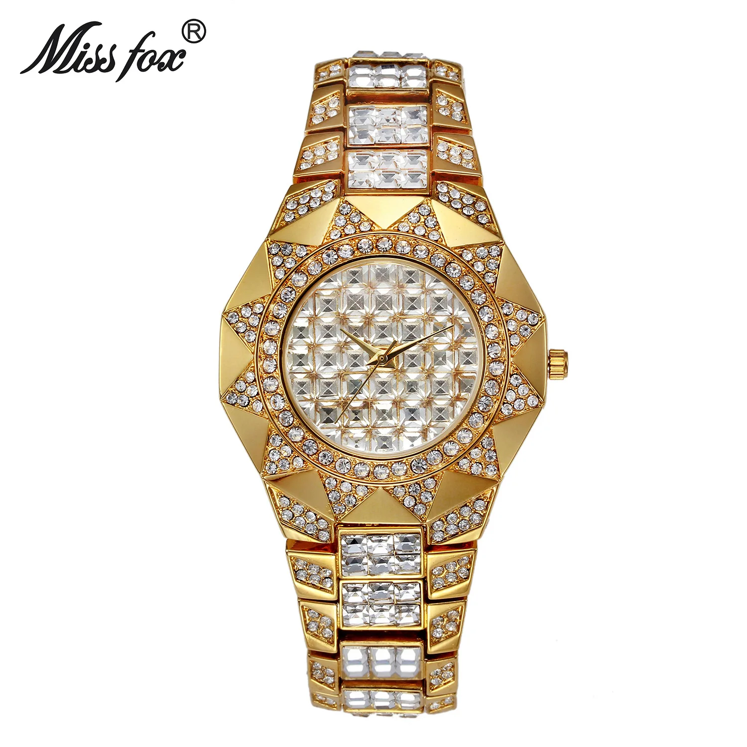 

famous brand womens clocks gold silver ladies watches quartz stainless steel Diamond waterproof wristwatch Original v009