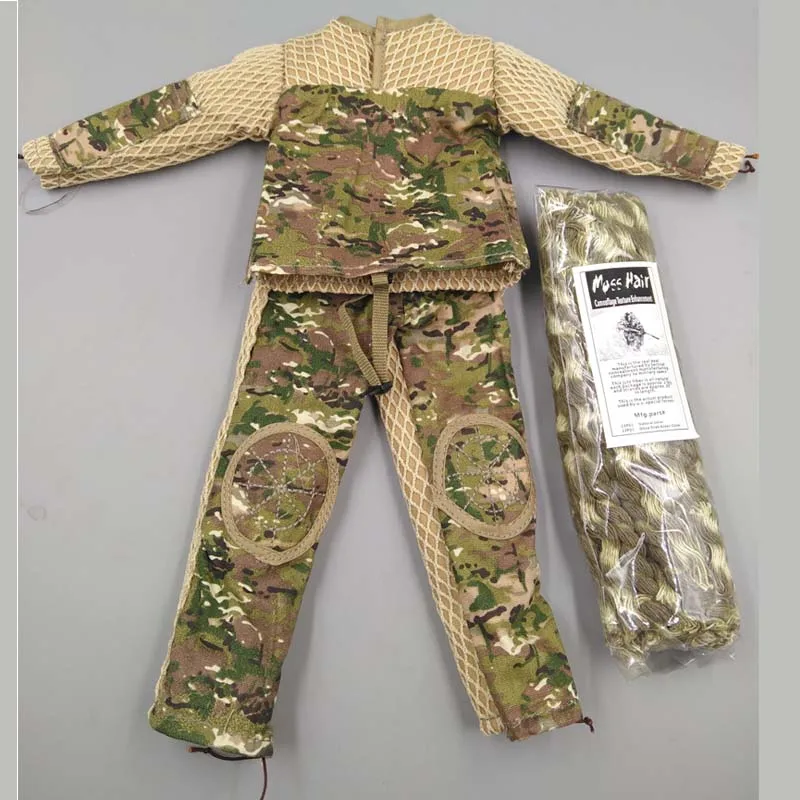 Mnotht 1:6 Solider Ghillie костюм подходящая модель камуфляжная джунглей снайперская печать