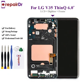 

6.0'' For LG V35 ThinQ LCD Display Touch Screen Digitizer Assembly With Frame For LG V35 ThinQ V30+ V30 Plus LCD Free Shipping