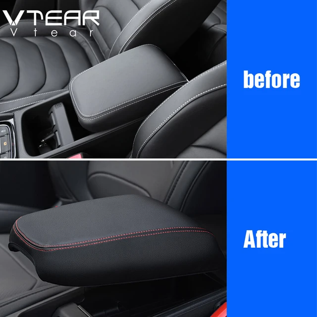 Vtear Für Skoda Kodiaq armlehne abdeckung innen PU leder auto-styling  zubehör center console armlehne box dekoration 2019 - AliExpress