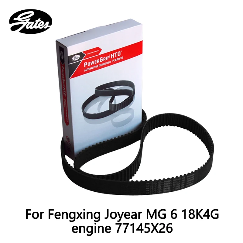 

Gates Timing Belt For Fengxing Joyear MG 6 18K4G engine ROEWE 550 1.8 (2008-) 750 1.8T (2007-) 77145X26 auto part