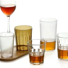 Акриловое стекло прозрачный пластик стекло глазурь чашка чайная чашка пива чай Ресторан кокс сок чашки напитка 2 шт