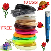3d drawing printer IntelligenceToy Creative 3D Pen EU+10pcs 1.75mm ABS/PLA best Gift For Kid Design Painting Drawing 3d pens