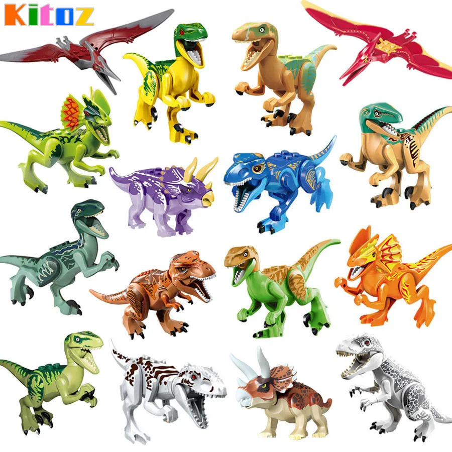 16pc Jurassic Dinosaur Building Block Toy Figure Indoraptor