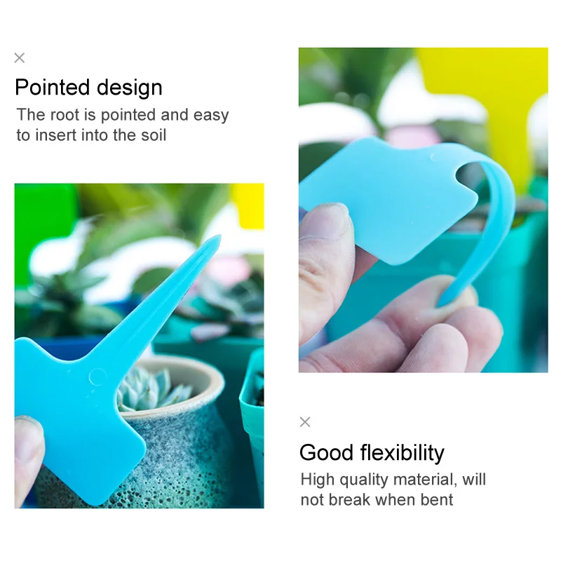 50/100 pcs Plant Tags Garden Nursery Label hanging tree Markers seedling plant fruit trees signs prompt card classification tool