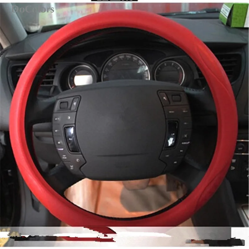 DoColors Car Silicone Steering Wheel Cover Case For Citroen C-Quatre C-Triomphe Picasso C1 C2 C3 C4 C4L C5 Elysee DS-series | Автомобили и
