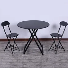 Бытовой складной обеденный стол стулья простые столы простые современные усадки круглые столы складные столы и стулья