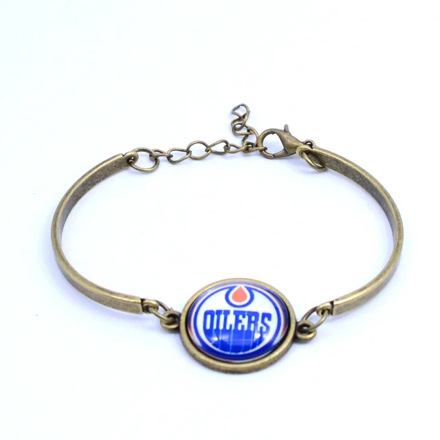 Sport Bracelet NHL Edmonton Oilers Charms Bracelet&Bangle for Women Men