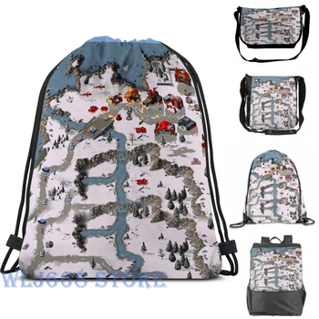 

Funny graphic print shoulder Bags women Red Alert InGame Single shoulder backpack travel for men Gym Bag