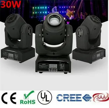 

1ed 4IN1 30W mini led spot moving head light Mini Moving Head Light 30W DMX dj 8 gobos effect stage lights/ktv bar disco