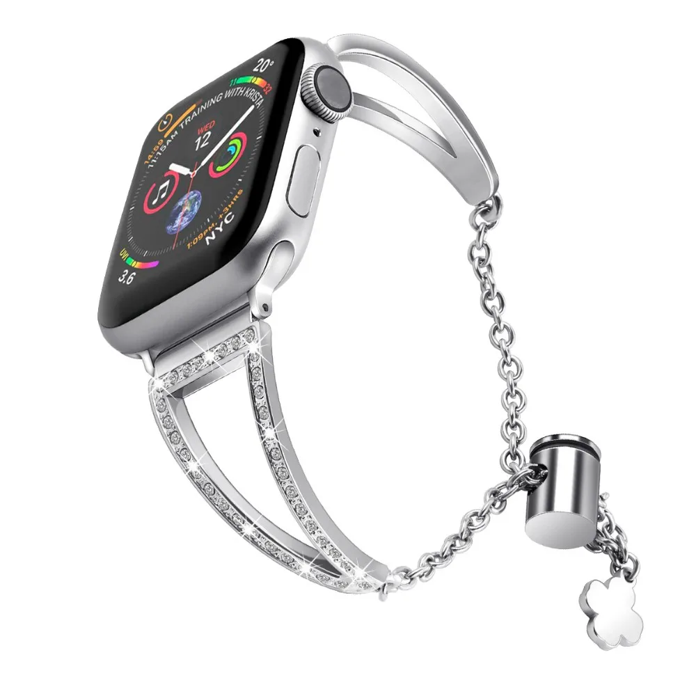 Браслет для Apple Watch 4 3 Band 44 мм 40 мм ремешок из нержавеющей стали для Apple Watch браслет 42 мм для iWatch 38 мм ремешки