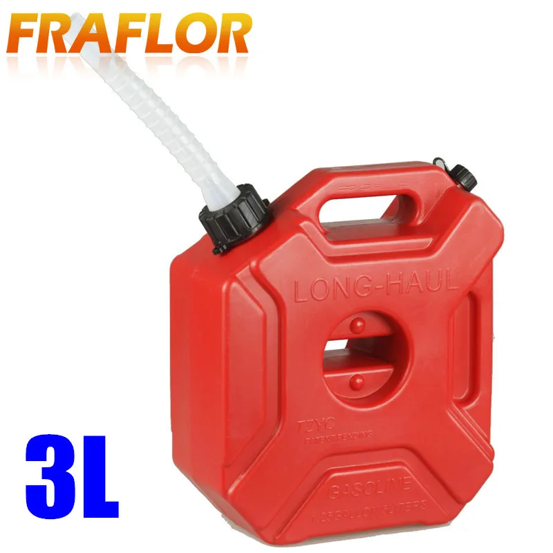 Buy 3L Spare Fuel Tank Plastic Jerry Can Diesel Gasoline Tank Container For ATV
