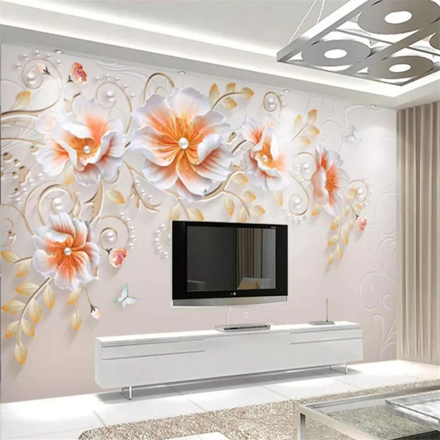 beibehang Custom wallpaper 3d photo mural embossed modern minimalist