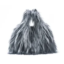 Женская сумка из искусственного меха, зимняя плюшевая сумка, Большая вместительная женская модная сумка-тоут, японский стиль, наручный жилет, ручная сумка, Прямая поставка