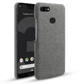 

For Google Pixel 3 3 XL 2 2 XL Case Slim Retro Woven Fabric Cloth PC Hard Back Cover For Google Pixel 3A 3A XL 4 4 XL 4A Case