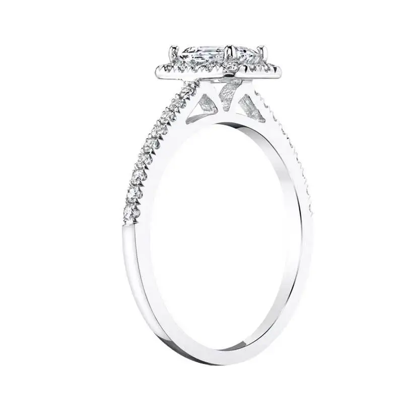 LMNZB Настоящее оригинальное чистое серебро 925 кольцо Роскошный большой 8 мм 5A цирконий; для помолвки кольца модные ювелирные изделия для женщин LR999