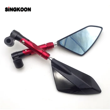

8 10mm universal motorcycle Accessories mirrors cnc Rearview Side Mirror FOR honda vtx 1300 cb190r yamaha virago 535 jawa 350
