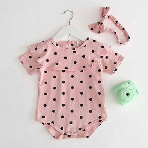 Одежда для маленьких девочек от 0 до 3 лет летние модные хлопковые комбинезоны для младенцев, комбинезон с короткими рукавами в клетку для девочек комбинезоны для маленьких девочек - Цвет: Розовый
