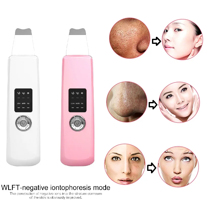 

Rechargeable Ultrasonic Deep Face Cleaning Machine Remove Dirt Blackhead Reduce Wrinkles and Spots Lifting Face Tool Dropship