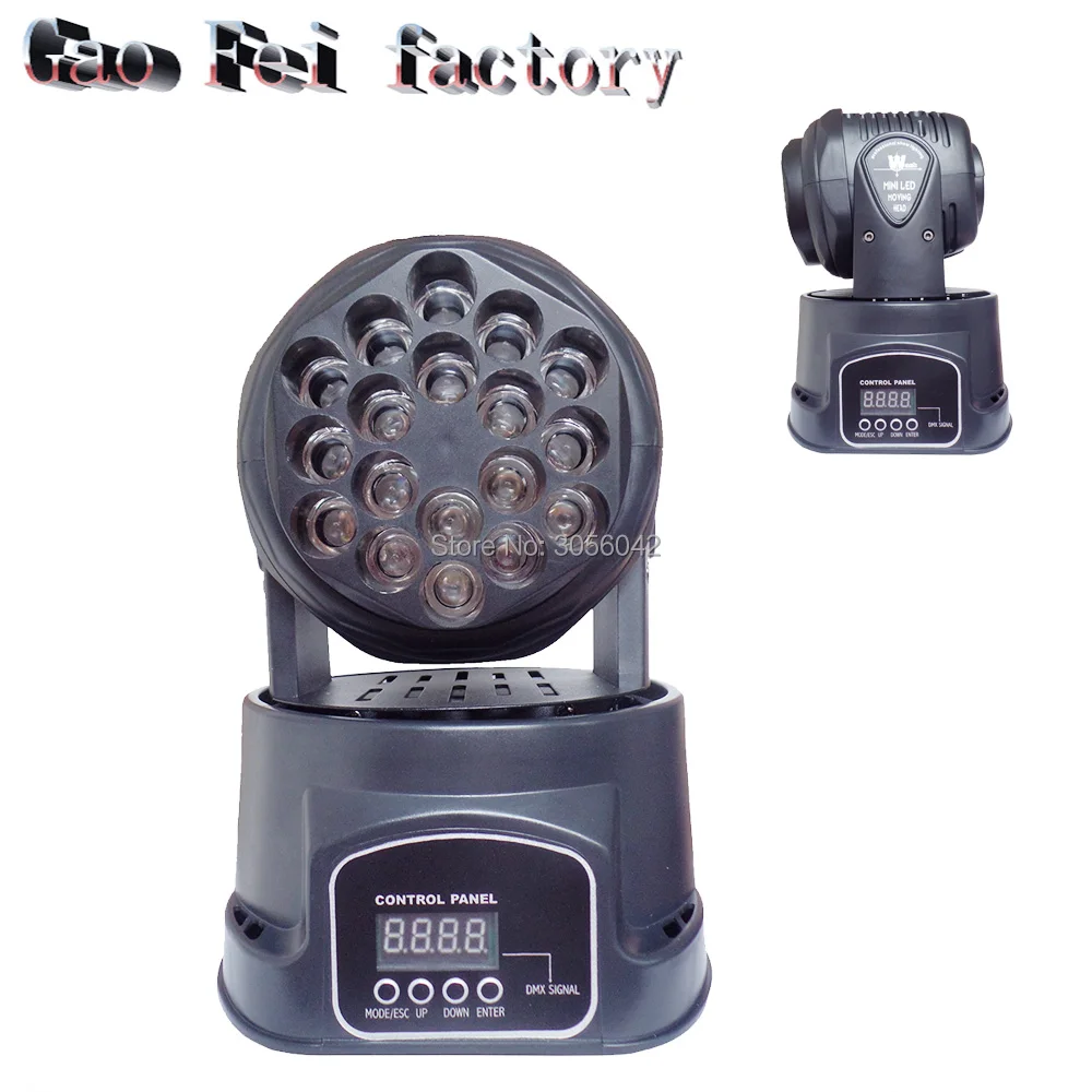 

DMX dj stage light 13 Channels DMX 18x3w LED Beam Moving Head Light for DJ Disco Stage