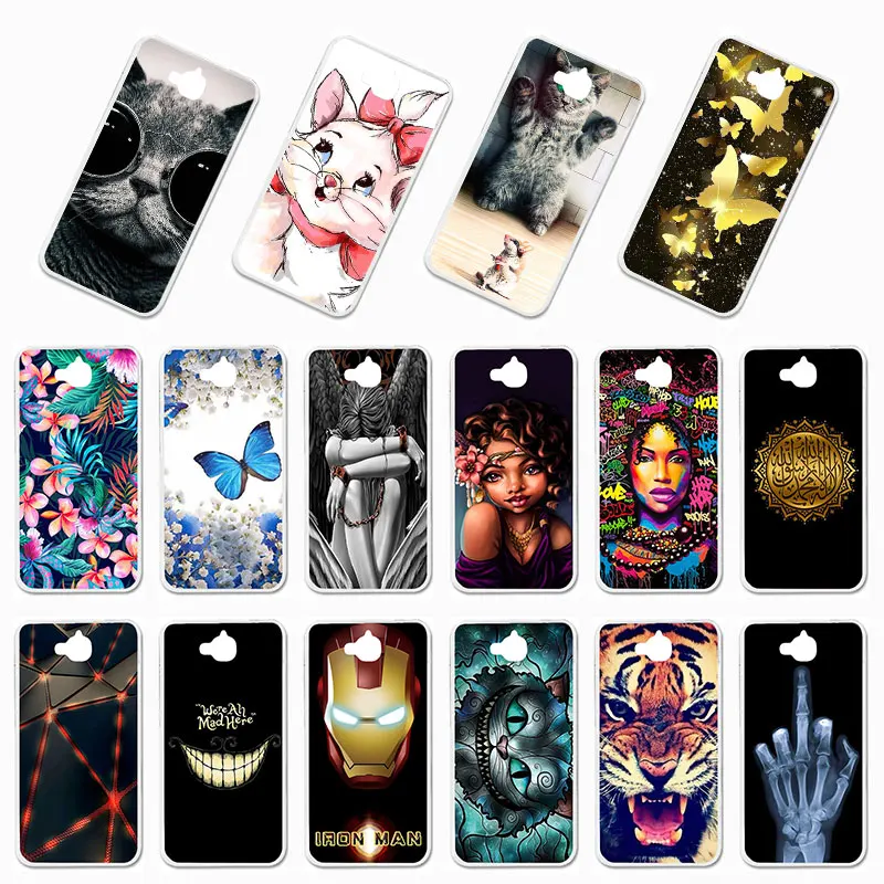 

Ojeleye Case For Huawei Honor 4C Pro Cases Silicone Flexible Bumper For Huawei Y6 Pro TIT-L01 TIT-U02 G Play Mini Covers Fundas