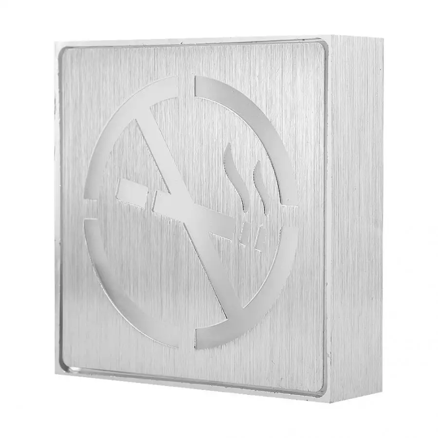 

Aluminum LED Indicator Safety No Smoking Warning Sign Smoking Prohibited Symbol 85-265V High Quality