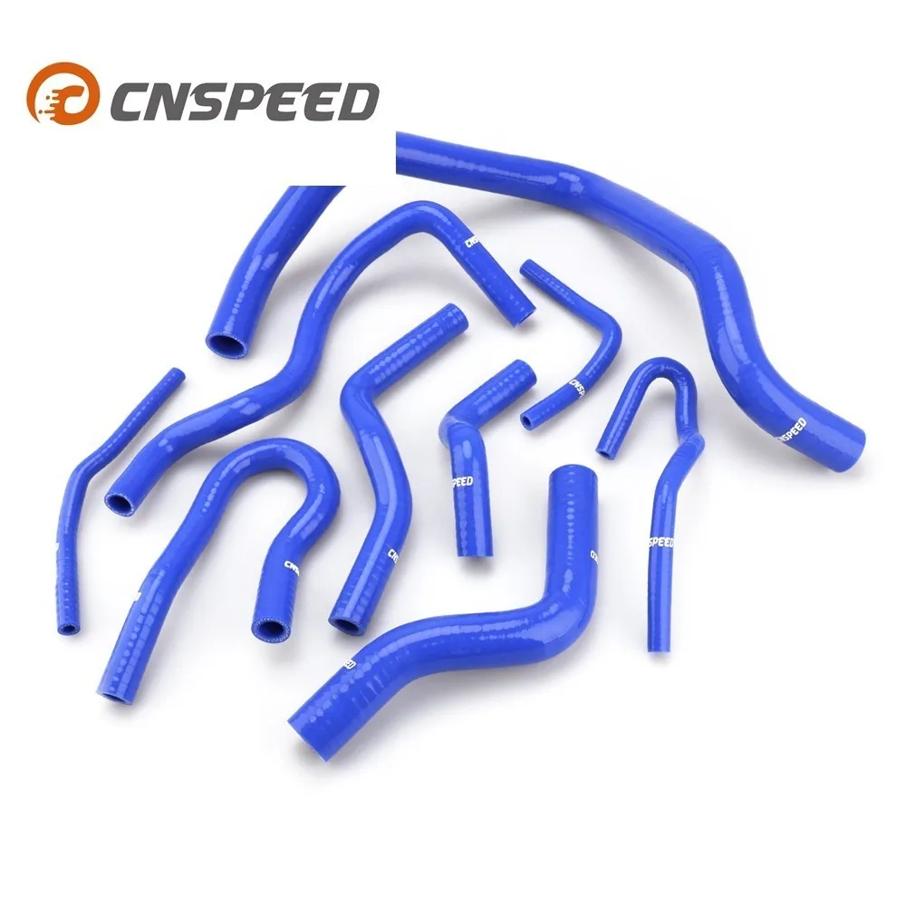 

CNSPEED 9 Pcs Silicone Radiator Coolant Hose Silicone hose kit For FOR HONDA CIVIC D15 D16 EG/EK