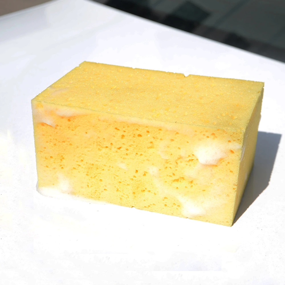 

New Washing Honeycome Design 1pcs 2.5*3.15*3.54 inch Rectangular Car Wash Sponge Block For Car Washer & Cleaning Car Accessories