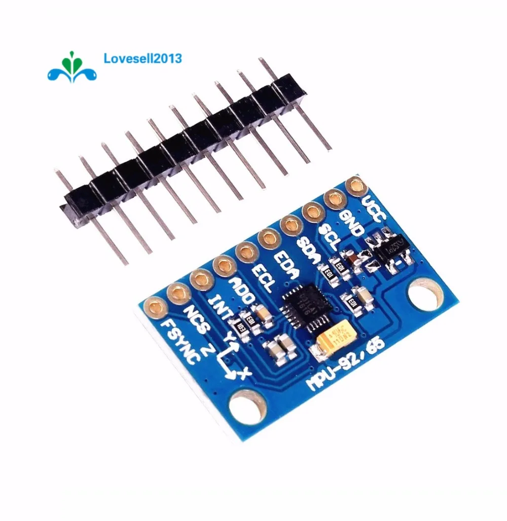 

1Set SPI IIC/I2C GY-9250 MPU 9250 MPU-9250 9-Axis Attitude +Gyro+Accelerator+Magnetometer Sensor Board Module MPU9250 3-5V Power