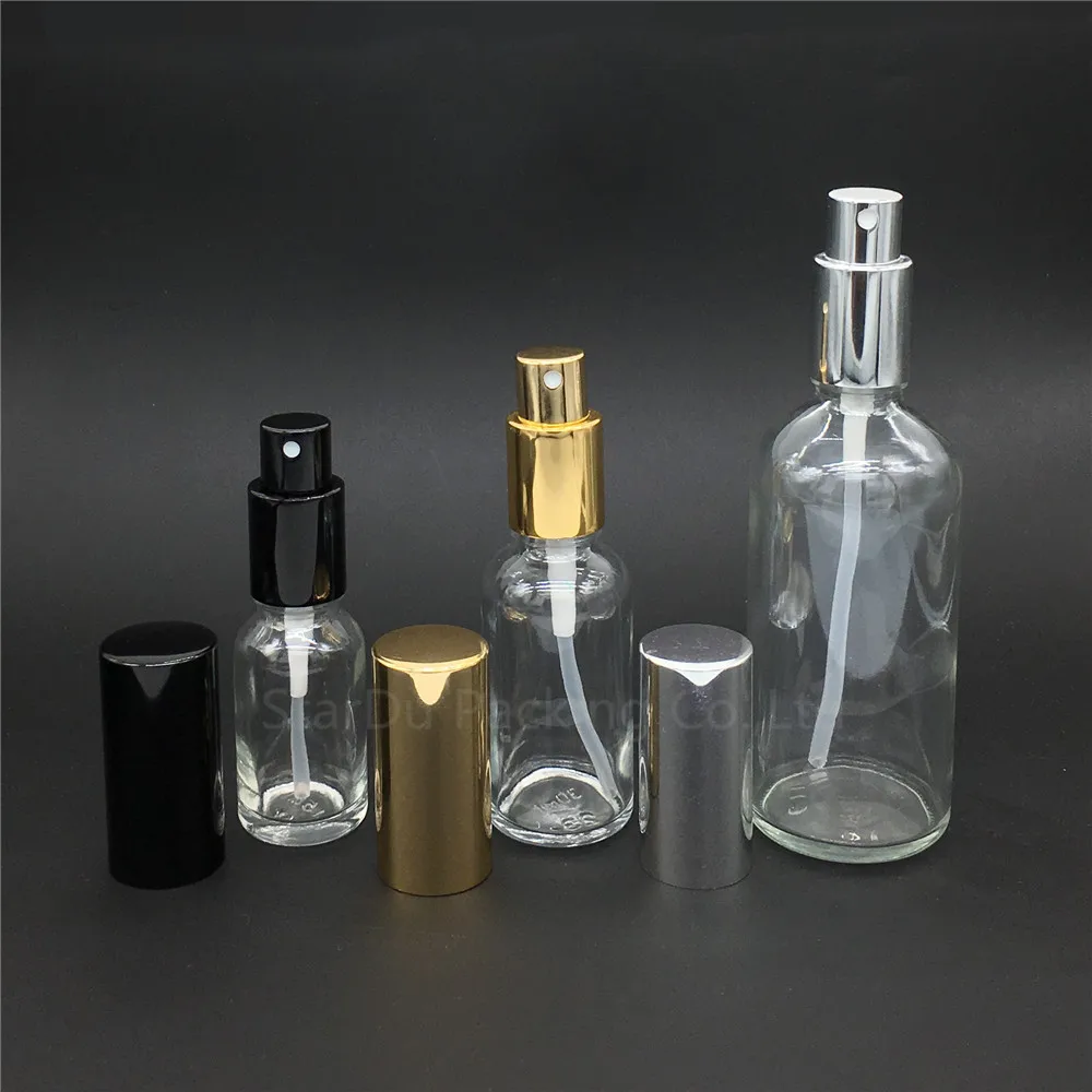 5ml 10ml 15ml 20ml 30ml 50ml 100ml vide bouteille de pulvérisation en verre  transparent récipient de parfum atomiseur cosmétique rechargeable -  AliExpress
