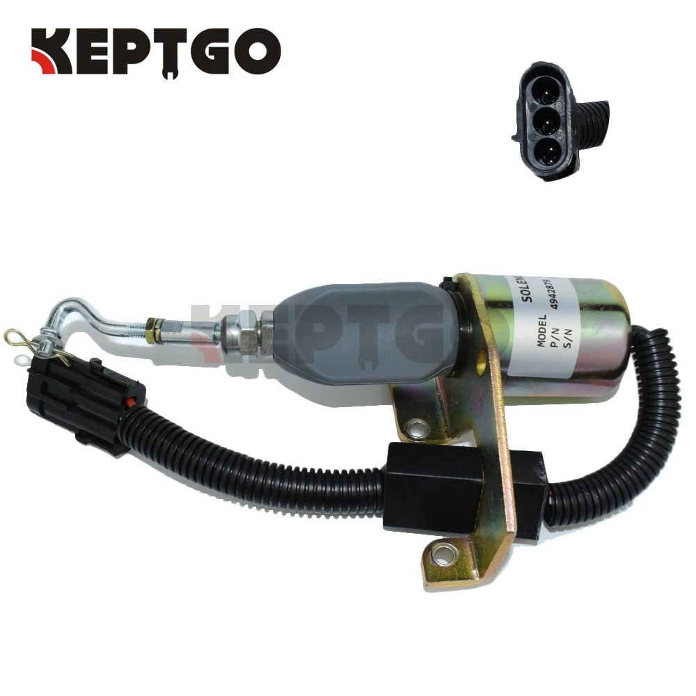 4942879 24 В C5254169 фотосессия соленоид отключения топлива 5295567|shutdown solenoid|fuel shutdown solenoidfuel