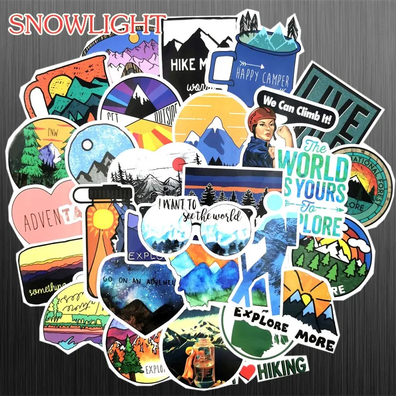 50PCS Retro Style Sticker Graffiti Travel Funny For DIY Sticker On Suitcase Luggage Laptop Bicycle Skateboard Car Sticker