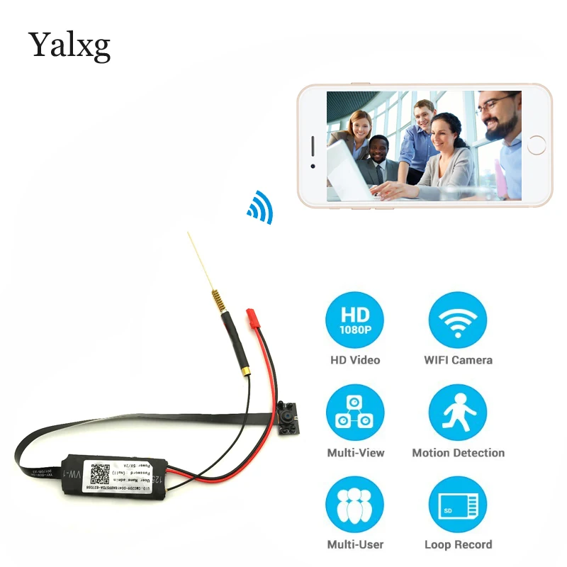 1080 P Mini Wi Fi HD P2P Беспроводной змея CCTV Камера DIY инфракрасная камера с режимом
