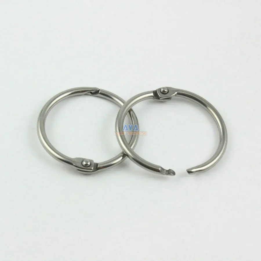 20 Pieces 25mm Stainless Steel Curtain Rings Curtain Open Rings Sliding Hook