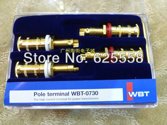 

100% Original Pole terminal Hifi audio -0730.01 copper gold plated speaker terminal binding post connector