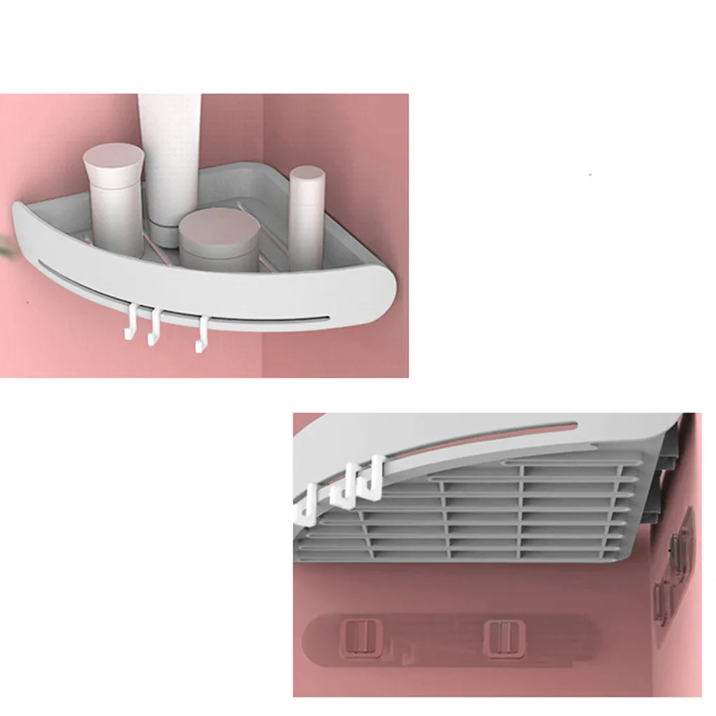 Треугольная полка для ванной комнаты, угловая полка для хранения ванной, органайзер для хранения вещей, предметы домашнего обихода